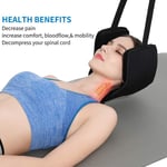CRYX Hammock for Neck Durable Portable Head Hammock to Reduce Neck Pain Shoulder Pain Headache - Cervical Neck Traction & Relaxation Sling Self Massager for Office,Black