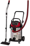 Einhell Wet and Dry Vacuum Cleaner | 1500W, 30L Stainless Steel Cylinder, Power Take Off | TE-VC 2230 SACL Wet Dry Vacuum Cleaner with Blow Function for Car, Garage, Workshop or Home