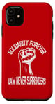 Coque pour iPhone 11 L'UAW Strike Red Tee Syndicat des travailleurs unis de l'automobile (UAW Strong)