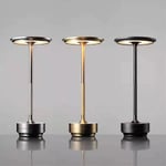 Sladdlös bordslampa dimbar vattentät metall USB-laddningsbar bordslampa - Black
