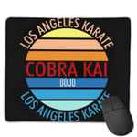 Cobra Kai 70s Style Dojo Logo Customized Designs Non-Slip Rubber Base Gaming Mouse Pads for Mac,22cm×18cm， Pc, Computers. Ideal for Working Or Game