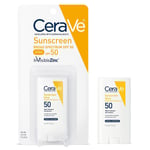 Cerave Sunscreen Stick SPF 50 0.47 Oz with Zinc Oxide, Hyaluronic Acid and Ceram