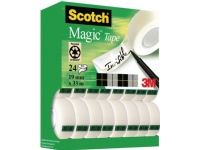 Scotch® Magic™ usynlig tape, value pack, 24 ruller, 19 mm x 33 m
