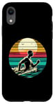 Coque pour iPhone XR Nageur dans l'eau Coucher de soleil coloré pour entraîneur de natation