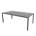 Cane-Line - Pure matbordsunderrede 280X100 cm - Lava Grey/bordsskiva 280X100 cm - Pure - Basalt - Matbord utomhus - Grå
