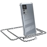 For Xiaomi 12T / 12T Pro phone case with detachable chain cord black camouflage