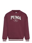 Puma Squad Crew G Sport Sweat-shirts & Hoodies Sweat-shirts Burgundy PUMA