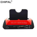 Avec bouche EU - CHIPAL Station'accueil HDD tout en 1, USB 2.0 à 2.5 &quot3.5&quot IDE SATA eSATA, boîtier ex