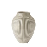 Knabstrup Keramik Vase 20cm Riflet Sand