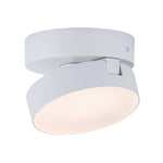 LUTEC Stanos-LED-kattokohdevalo CCT, 1 lamppu, valkoinen