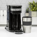 Coffee to go Filter Ground and Soft Coffee Pods Maker Instant 750W 420ml Cup