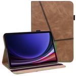 Samsung Galaxy Tab S10 / S9 / S9 FE Fodral med Kortfack - Brun