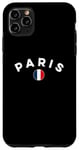 Coque pour iPhone 11 Pro Max Maillot de football France Football 2024 Drapeau Coq I Love Paris