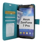 billigamobilskydd.se Crazy Horse Wallet Asus ZenFone 7 Pro (ZS671KS) (Turkos)