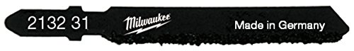Milwaukee 4002395301645 Lame Scie Sauteuse pour Métal - Coupe Spéciale Matériaux Abrasifs/Fonte, Noir