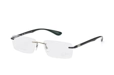 Ray-Ban RX 8724 1000, including lenses, RECTANGLE Glasses, MALE