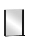 Schildmeyer Edda 702032 Miroir avec étagère Noir Mat 59,6 x 12,3 x 71,1 cm