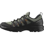 Salomon X Braze Gore-Tex Men's Hiking Waterproof Shoes, Hiking essentials, Athletic design, and Versatile wear, Deep Lichen Green, 9
