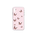 Cute cat butterfly bunny candy Pattern Transparent Phone Case For iphone 4 4S 5 5C 5S 6 6S PLUS 7 8 X XR XS 11 PRO SE 2020 MAX-2-iPhone5c