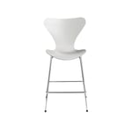 Fritz Hansen - 3187 Sjuan, Färgad askfanér, Vit - Barstolar - Arne Jacobsen - Vit - Metall/Trä