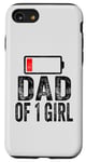 iPhone SE (2020) / 7 / 8 Dad of 1 Girl low battery From Daughter Father’s Day Funny Case