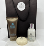 MOLTON BROWN Coastal Bath & Shower Gel Body Lotion 50ml x2 Soap Gift Bag Set