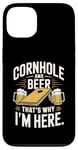 Jeu et soirée de beuverie dans le jardin Cornhole and Beer Coque pour iPhone 13