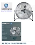 Metal Floor Fan 16” High Velocity 3 Speed Control Gym Industrial Home Warehouse