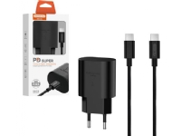 18W POWER CHARGER + CABLE TYPE-C BLACK USB-C SOMOSTEL POWER DELIVERY SMS-Q03 PD charger