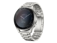 Huawei Watch 3 Pro - Elite Edition - 48 mm - silver - smart klocka med länkarmband - titanium - silver - display 1.43 - 16 GB - Wi-Fi, NFC, Bluetooth - 4G - 63 g