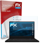 atFoliX 2x Screen Protection Film for MSI GS66 Stealth Screen Protector clear