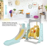 Hot Kids Baby Toddler Climber Swing Set Long Slide Children Play Area For Outdo
