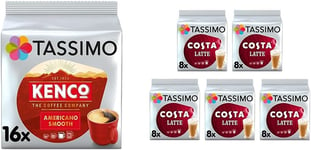 Professional title: "Bundle of Kenco Flat White Coffee Pods and Costa Latte Coff