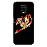 Cokitec Coque pour Xiaomi Redmi Note 9S/9 Pro Manga Fairy Tail Logo Noir