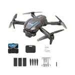 RC Drone, 4K Kamera, Foldbar Helikopter, Grå 1 batteri