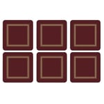 Pimpernel Classic Burgundy Coasters Set of 6