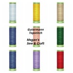 Gutermann Top Stitch Button Sewing Thread Extra-strong 30m Reel, Choose Colours