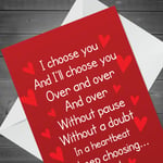 Anniversary Valentines Day Greetings Card For Boyfriend Husband Girlfriend Wife