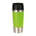 Emsa 513548 Travel Mug Insulated Drinking Cup with Quick Press Closure, 360 ml, Lime