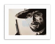 Wee Blue Coo Movie Clint Eastwood Gun Good Bad Ugly Maguire Film Canvas Art Print