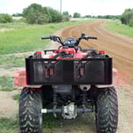 Lastkorg för ATV/UTV Universal Bakre Rack med Mesh Design Bakre förvaringskorg 104 x 67 x 31,5 cm