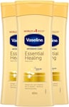 Vaseline Intensive Care Essential Healing Body Lotion Bundle – 3 X 400Ml – for D