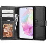 Samsung Galaxy A35 (5G) Tech-Protect Flip Wallet m. Plånbok - Svart