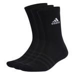 adidas Strumpor Cushioned Sportswear Crew 3-pack - Svart/vit, storlek 34-36
