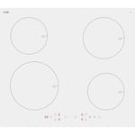 electriQ 60cm 4 Zone Plug In Induction Hob - White eiQINDTPWHITE