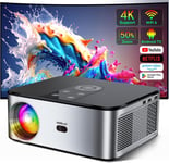 ?Android TV?Projector, Horlat Full HD 1080P WiFi 6 Bluetooth Projector 4K 16000