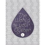 Wee Blue Coo World Is Your Oyster Pattern Pearl Unframed Art Print Poster Wall Decor 12x16 inch