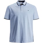 Jack & Jones Plus Men's Jjepaulos Polo Noos Ps T Shirt, Bright Cobalt/Detail:ps, 5XL Plus UK