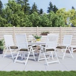Stolsdynor 6 st taupe 40x40x7 cm oxfordtyg