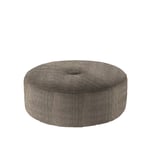 Eilersen - Wheel Ø120, 1 button Fabric Cat. 3 Bakar 1 - Sittpuffar - Nils Juul Eilersen - Svart